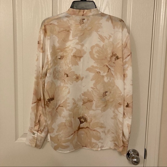 Vince Magnolia Band Collar Blouse Size S - Picture 4 of 7